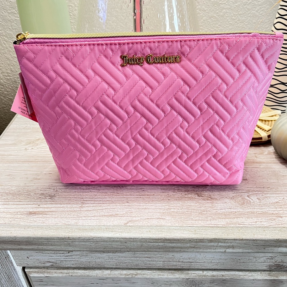 Quilted Juicy Couture Travel Makeup Bag